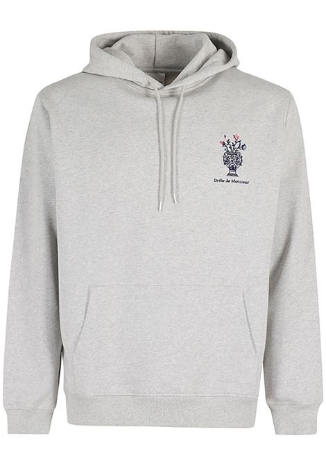 Grey logo-embroidered sweatshirt  Drôle de monsieur - men